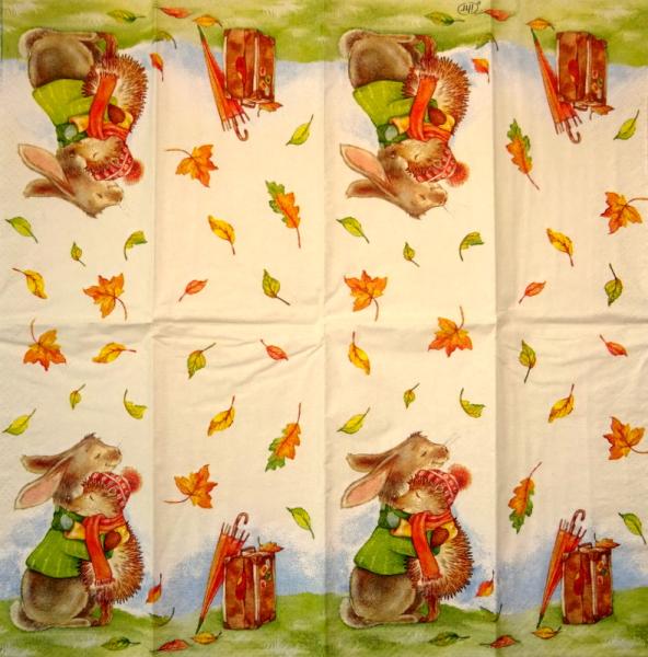 045 Tiere Herbst - 3-lagig - Atelier